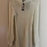 Pretty Little Thing White Sweater Dress Photo 1