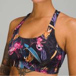Lululemon Energy Bra *Medium Support Sz 8 Lot Hyper Drift Multi & Veiled Floral Photo 2