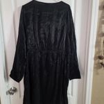 Ava & Viv Women’s Black Satin Look Dress NWT Sz 2X. 5092 Photo 1