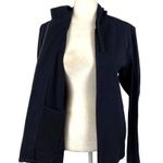 COS  Navy Dark Wash Denim Hooded Full Zip Minimalist Jacket Small Photo 1