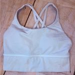 Lululemon  Energy Sport Bra Longline SIZE 2 White Athletica Photo 0