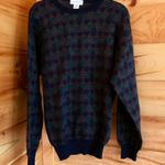 VINTAGE COLORFUL DARK TONE SWEATSHIRT KNIT VINTAGE SWEATER Brown Size L Photo 0