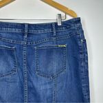 Pilcro and the Letterpress  Anthropologie Ruffle Back Denim Skirt Size 32 Photo 2