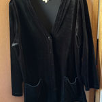 Spiegel  Black stretch Velvet jacket xl Photo 0