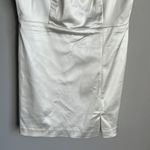 House of Harlow NEW  1960 Low Back Satin Mini Dress in ivory Photo 5