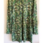 ZARA  Green Garden Floral Flower Hippie Fairy Boho Polo Dress Womens Medium Photo 4