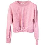 Scotch & Soda  Size Medium Washed Pink Basic Twisted Front Cropped Sweatshirt Photo 1