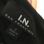 I.N. San Francisco cocktail dress size 3 Ties around neck pleats black blue Photo 3