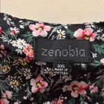 Zenobia  Black and Pink Floral Camisole Photo 1