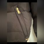 Sean John  Black Puffer Down Feather Jacket Gold Accents Sz S no hood Photo 4