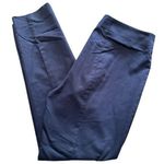 Saks 5th Avenue Saks Fifth Ave Women’s Size 4 Navy Blue Stretch Slim Straight Trousers Pants Photo 0