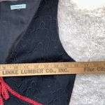 Tocca Womens Black Embroidered Little Black Dress. Red Bow Cocktail | Size undefined Photo 10