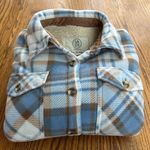 Blue and brown flannel jacket Photo 6