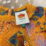 Farm Rio  NWT yellow mica short sleeve collared blouse women’s size large Photo 5