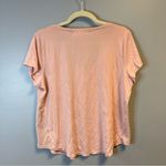 Saltwater Luxe Tee Pastel Pink Scoop Neck Rounded Hem Modal Top Sz XL GUC Photo 5