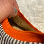 BCBGeneration  Woman's Orange Black and White Classic Striped Flats Size 10M Photo 3