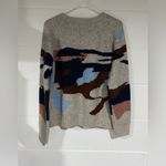 THML  Knit Sweater in Cream and Brown medium Photo 2