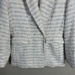 MISA Los Angeles Penny Tweed Blazer Jacket Women's XS Winter White Career NWT Photo 10