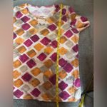 Vibrant Purple and Orange Graphic Short Sleeve Tee Size L Photo 6