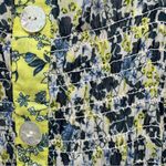 Figueroa & Flower Ditzy Mixed Blue & Yellow Floral Tiered Boho Prairie Dress S Photo 12