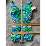 Roxanne Body Slimmer Swimsuit Bra Size 36DD Vintage 60s Floral One Piece Pinup Pink Photo 11