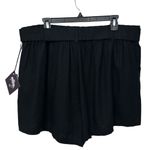 Ava & Viv  Linen Blend Short Womens 2XL Wide Band Elastic High Waist Pockets Belt Photo 3