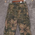 Desigual  Malala Camoflowers Womens Jogger Pants Cargo Military Size Medium Photo 3