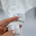 Spanx Women's Suit Yourself Long Sleeve Thong Bodysuit V-Neck White Size 1X Photo 4