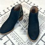 Anthropologie ALL BLACK x Black Suede with Green Camo Ankle Boots Size 5.5 Photo 3