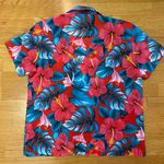 Hilo Hattie Hawaiian Hibiscus Coastal Vacation Beach Preppy Tropical Top… Red Photo 2