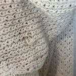 Aerie Woman’s Thick Chunky Knit Cream Coquette Cardigan Cozy Sweater Sz Medium Photo 5