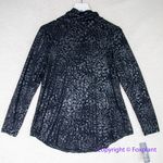 JM Collection New!  animal print turtle neck long sleeve T shirt, size‎ S Photo 1