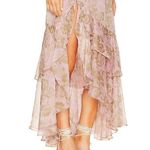 MISA Los Angeles Seva Rose Paisley Asymmetrical Skirt and Halter Top Photo 2