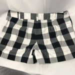 Ann Taylor LOFT WO SZ 2. BLACK WHITE PLAID SHORTS Photo 6