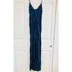 Madewell  The Layton Midi Slip Dress Navy Blue Stripped - Fresh Blueberry - 4 NWT Photo 3