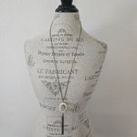 Banana Republic Aureus + Argent Oval link brass tassel long chain pendant necklace Photo 2