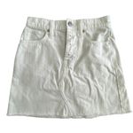 Madewell Womens  Cream/White Rigid A Line Denim Skirt Size 23 Photo 0
