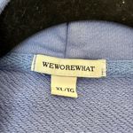 We Wore What  Oversized Hoodie Sweatshirt Womens XL Powder Blue Photo 4