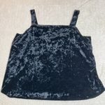 J.Jill Black Crushed Velvet Tank Top Women Size XL Photo 0