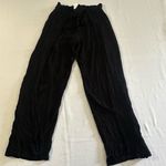 Becca Swim Cover Pants Black Gauzy Wide Leg Slits Beach Coverup Beach Size S Photo 2