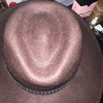 Brown Wide Brim Hat with Studded Band Women Unbranded Photo 1