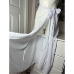 Matte Collection Sheer White Cover Up Sarong Adjustable Tie Skirt Size Medium Photo 3