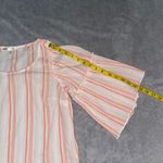 Seven7  Women's Striped Peplum Sleeve Top size small Photo 5