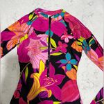 Trina Turk New! Solar Floral Long Sleeve Zip Up One Piece Paddle Suit XS $182 Photo 8