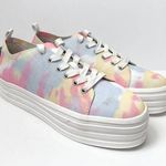 Gianni Bini Gianni Binni Platform Lace Up Sneakers Tie Dye Multi Color 8M Photo 8