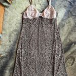 Intimissimi Cheetah Leopard Print Slip Dress With Pink Lace Photo 0