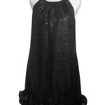 Jessica Howard  Black Sequin Cocktail Dress Ruffle Hem Size 8 Party New Year’s Photo 1