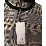 ZARA NWT ~  trf Collection Plaid Side Pockets Zip Front Mini Dress ~ Size MEDIUM Photo 5