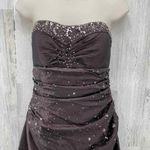 Vintage Y2K Flirt Maggie Sottero Formal Dress Womens 8 Brown Beaded Corset Fairy Photo 2