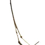 American Eagle  Double Strand Necklace Layer V Design Faux Druzy Accents 16" Photo 2